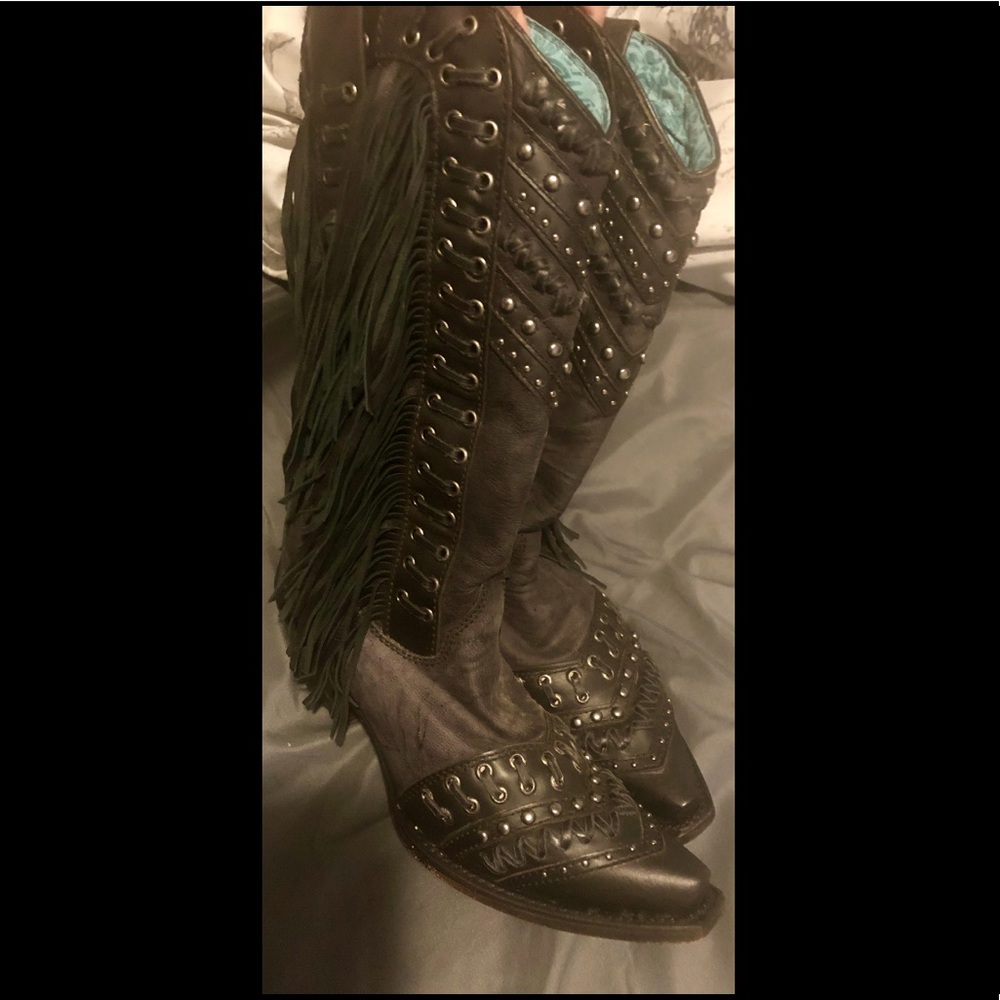 Corral fringe boots, size 7